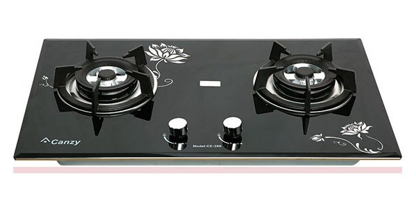  Bếp gas âm kính CANZY CZ 268 HOA