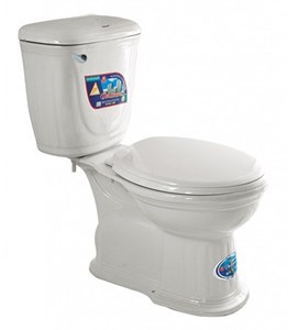 Bàn cầu Dolacera xả gạt màu trắng