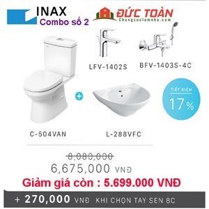 Bộ combo bàn cầu INAX số 2