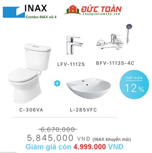 Bộ combo bàn cầu INAX số 4