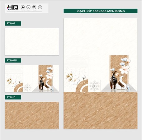 Bộ ốp tường 300x600 giá rẻ loại 1