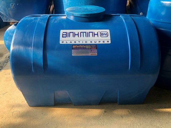 Bồn nước nhựa Bình Minh 2000l nằm