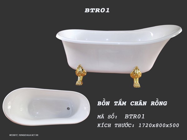 Bồn tắm chân rồng ERANO BTR01 