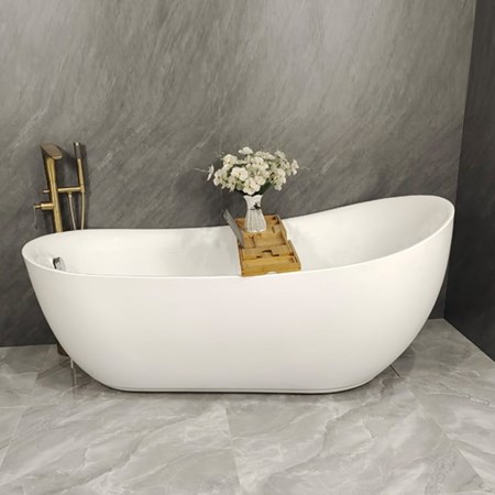 Bồn tắm cong ERANO 1680 màu trắng