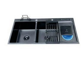 Chậu rửa chén INOX 304 ERNO 10048NANO ĐEN