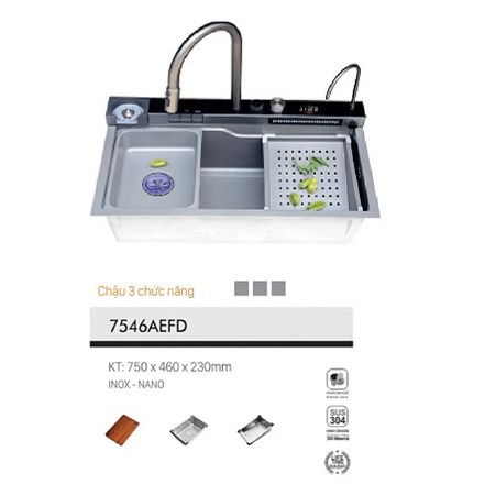 Chậu rửa chén VICTORY VIC7546AEFD