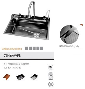 Chậu rửa chén VICTORY VIC7546AWFB