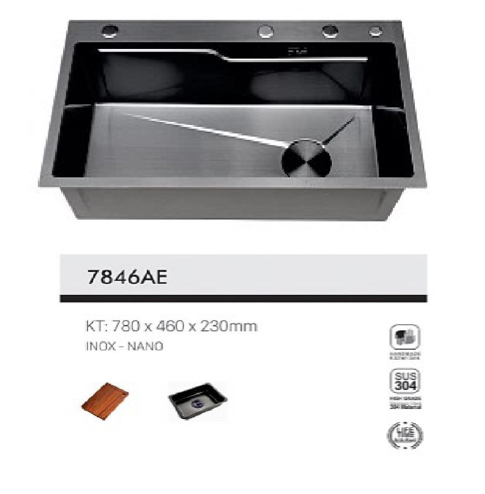 Chậu rửa chén VICTORY VIC7846AE