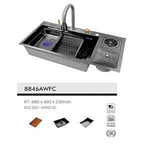 Chậu rửa chén VICTORY VIC8846AWFC