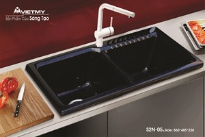 Chậu rửa chén bát đá Granite Việt Mỹ S2N-05