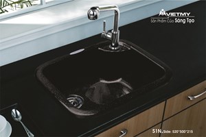 Chậu rửa chén đá Granite Việt Mỹ S1N