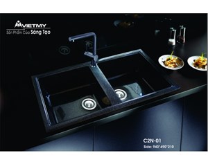 Chậu rửa chén đá nhân tạo Việt Mỹ C2N 01