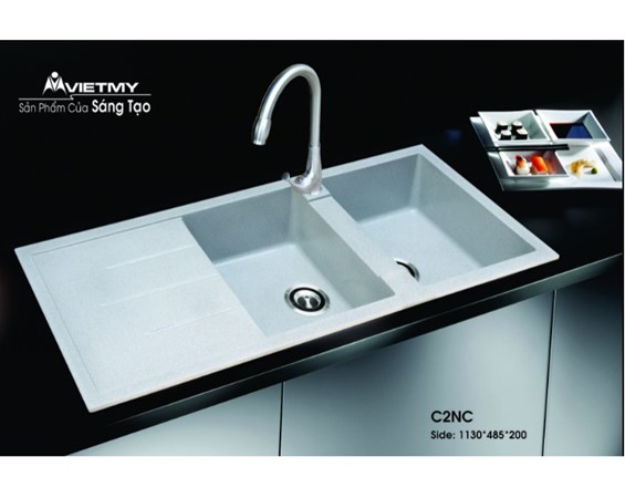 Chậu rửa chén đá nhân tạo Việt Mỹ C2NC