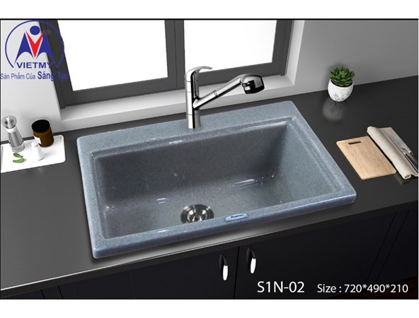 Chậu rửa chén đá nhân tạo Việt Mỹ S1N 02