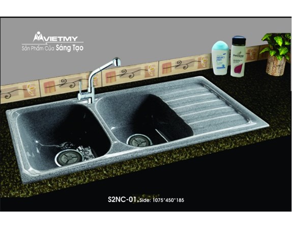 Chậu rửa chén đá nhân tạo Việt Mỹ S2NC 01