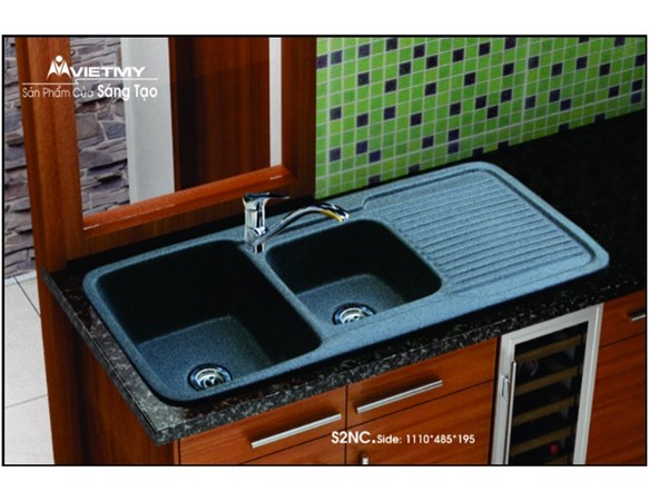 Chậu rửa chén đá nhân tạo Việt Mỹ S2NC