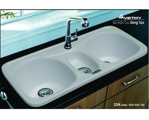 Chậu rửa chén đá nhân tạo Việt Mỹ S3N