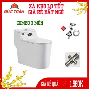 Combo 3 món bàn cầu lùn