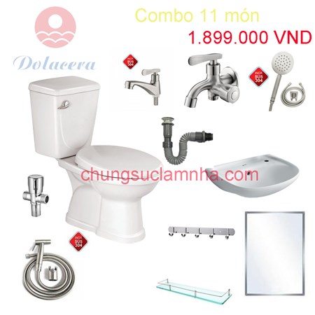 Combo bàn cầu 11 món Standard 4