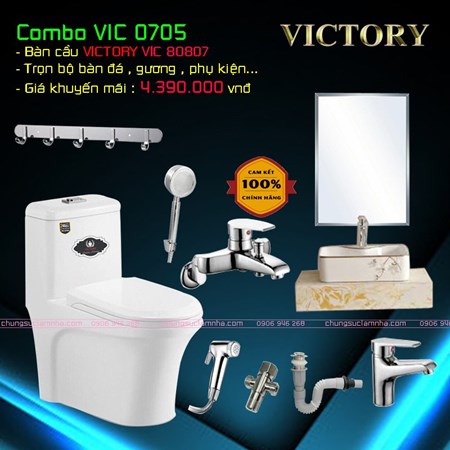 Combo thiết bị vệ sinh VIC0705
