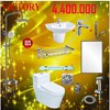 Combo thiết bị vệ sinh tròn 11 món cao cấp