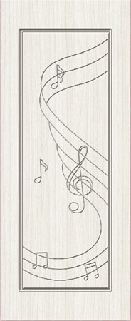 Cửa đúc nguyên tấm composite VIC 1434