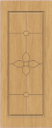 Cửa đúc nguyên tấm composite VIC 615