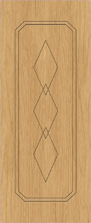 Cửa đúc nguyên tấm composite VIC 665