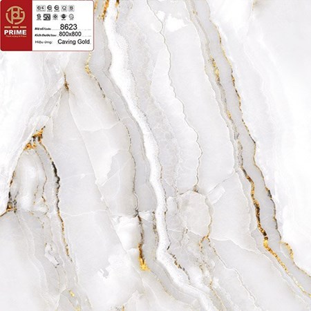 Đá bóng kiếng khắc kim 800x800 PRIME 8623