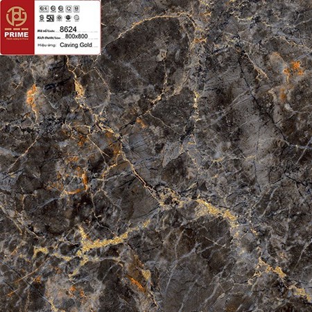 Đá bóng kiếng khắc kim 800x800 PRIME 8624