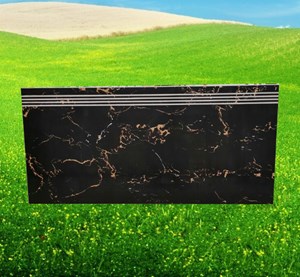 Đá cầu thang 470x1000 màu đen vân cam