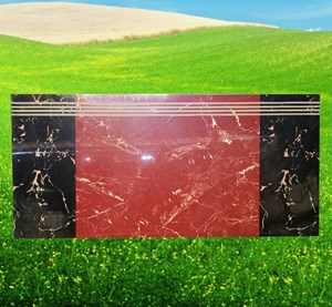 Đá cầu thang đen đỏ