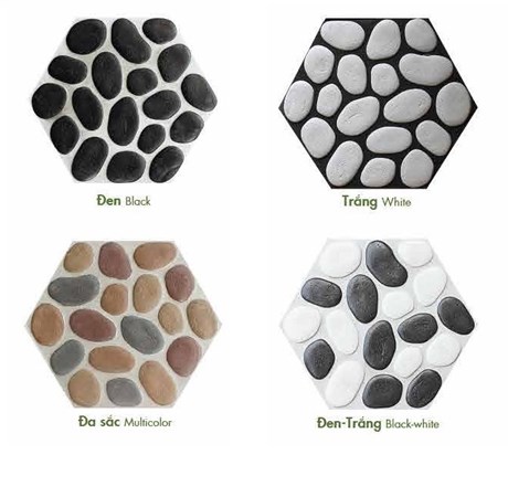 Đá suối lục giác sân vườn