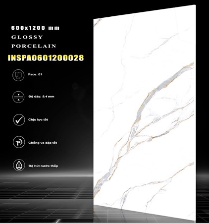 Gạch INDIA 600x1200 Bóng kính 28