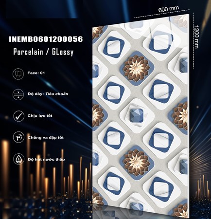 Gạch INDIA 600x1200 Bóng kính 56