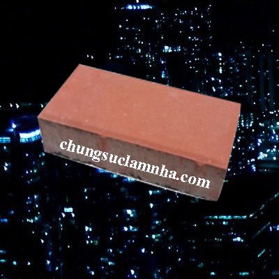 Gạch chữ nhật màu đỏ