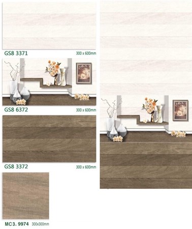 Gạch men bóng Trung Đô bộ GS8 3371
