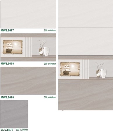 Gạch men mờ Trung Đô bộ 8677