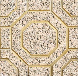 Gạch terrazzo 40x40 QP 5 màu vàng