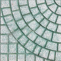 Gạch terrazzo 40x40 QP3 màu xanh