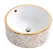 Lavabo đặt bàn hoa văn Kassani KS-8811-1