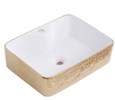 Lavabo đặt bàn hoa văn Kassani KS-8816-1
