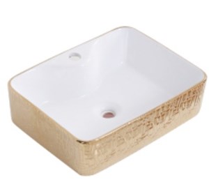 Lavabo đặt bàn hoa văn Kassani KS-8816-1