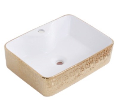 Lavabo đặt bàn hoa văn Kassani KS-8816-1