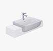 Lavabo rửa mặt bán âm bàn INAX L-345V