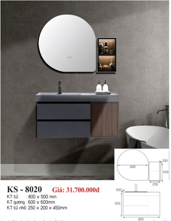 Lavabo tủ Kassani KS-8020