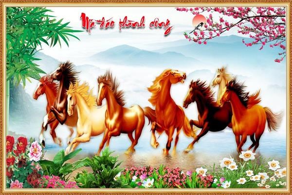 Tranh 3d mã đáo thành công MDB 039